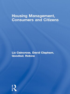cover image of Housing Management, Consumers and Citizens